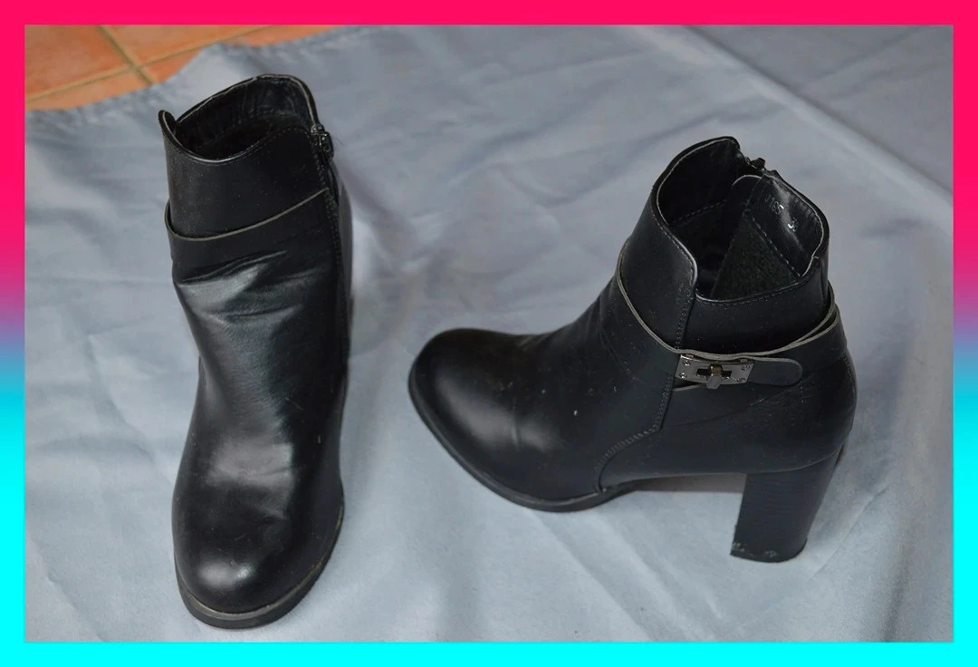 Bottines Queen Vivi – 38 – noir – bride cheville décorative